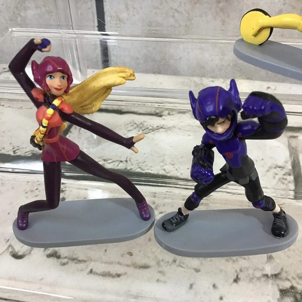 Disney‎ Pixar Big Hero 6 Figures Lot Of 5 Cake Topper Hiro Wasabi Honey Lemon